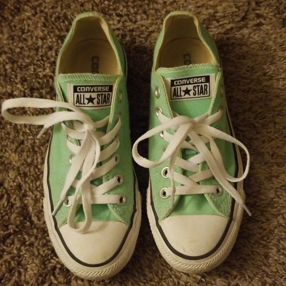 Mint colored converse